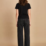 t-shirt con scritta. JWTS02837 BLACK 011 zadig & voltaire 