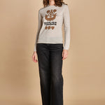 felpa lunga. KWSW02802 ECRU 102 zadig & voltaire 