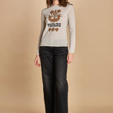 felpa lunga. KWSW02802 ECRU 102 zadig & voltaire 