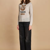 felpa lunga. KWSW02802 ECRU 102 zadig & voltaire 