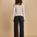 felpa lunga. KWSW02802 ECRU 102 zadig & voltaire 
