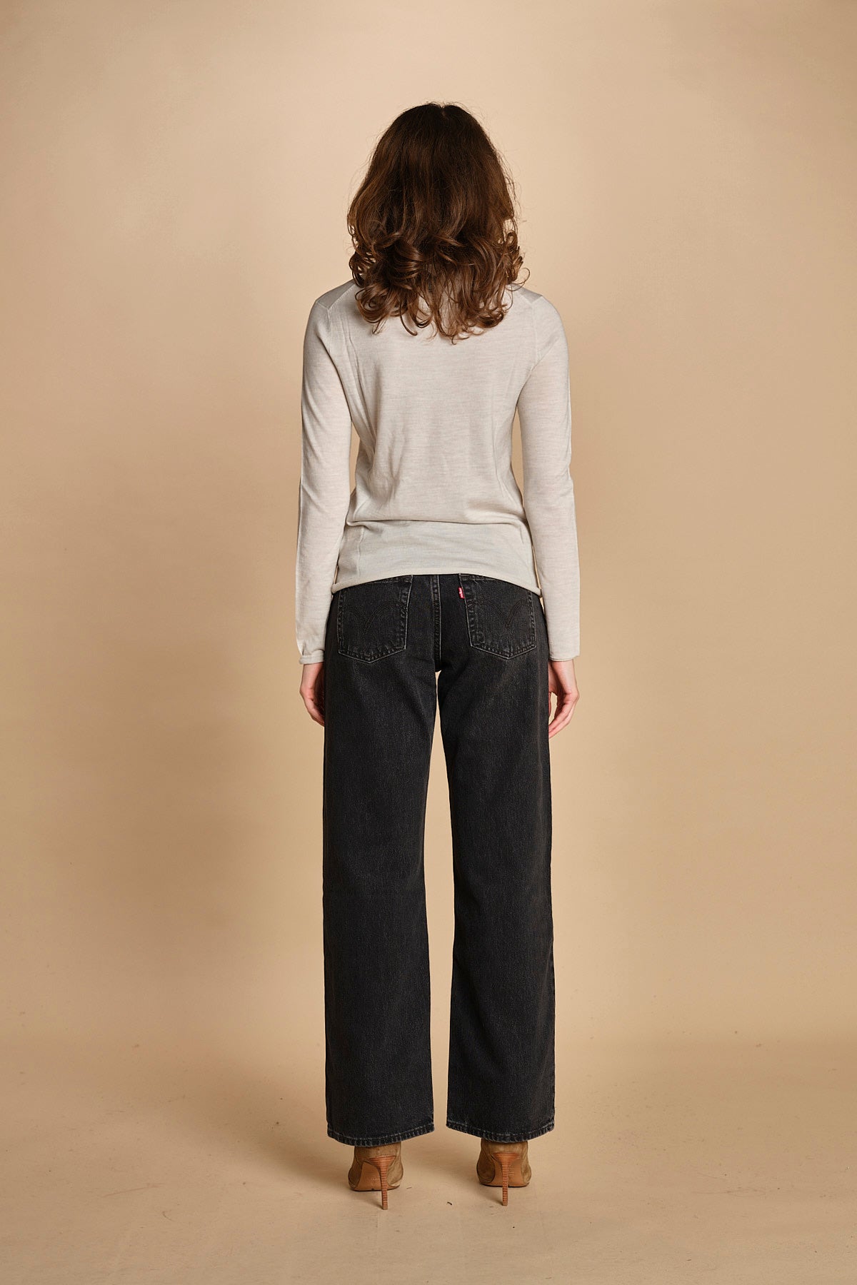 felpa lunga. KWSW02802 ECRU 102 zadig & voltaire 