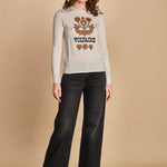 felpa lunga. KWSW02802 ECRU 102 zadig & voltaire 