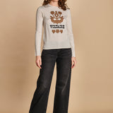 felpa lunga. KWSW02802 ECRU 102 zadig & voltaire 