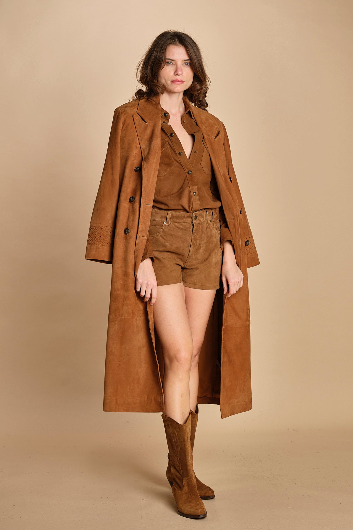 short in suede. RWBS01030 DAIM 207 zadig & voltaire 