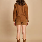camicia in suede. RWSH01033 DAIM 207 zadig & voltaire 