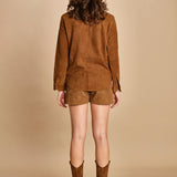 camicia in suede. RWSH01033 DAIM 207 zadig & voltaire 