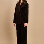 blazer doppiopetto. WWBL01943 DARK CHOCOLATE 213 zadig & voltaire 