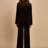 blazer doppiopetto. WWBL01943 DARK CHOCOLATE 213 zadig & voltaire 
