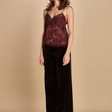 top con spalline sottili. WWCR01298 BURGUNDY 540 zadig & voltaire 