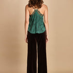 top con spalline sottili e strass. WWCR01310 EMERALD zadig & voltaire 