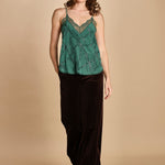 top con spalline sottili e strass. WWCR01310 EMERALD zadig & voltaire 