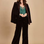 top con spalline sottili e strass. WWCR01310 EMERALD zadig & voltaire 