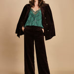 top con spalline sottili e strass. WWCR01310 EMERALD zadig & voltaire 