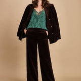 top con spalline sottili e strass. WWCR01310 EMERALD zadig & voltaire 