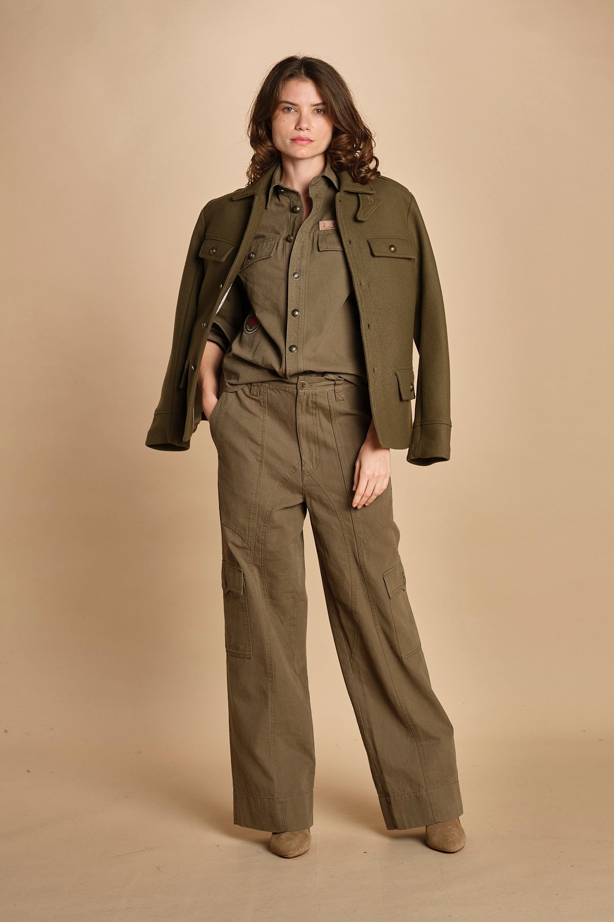 giacca sahariana. WWOW01681 LEAVES 308 zadig & voltaire 