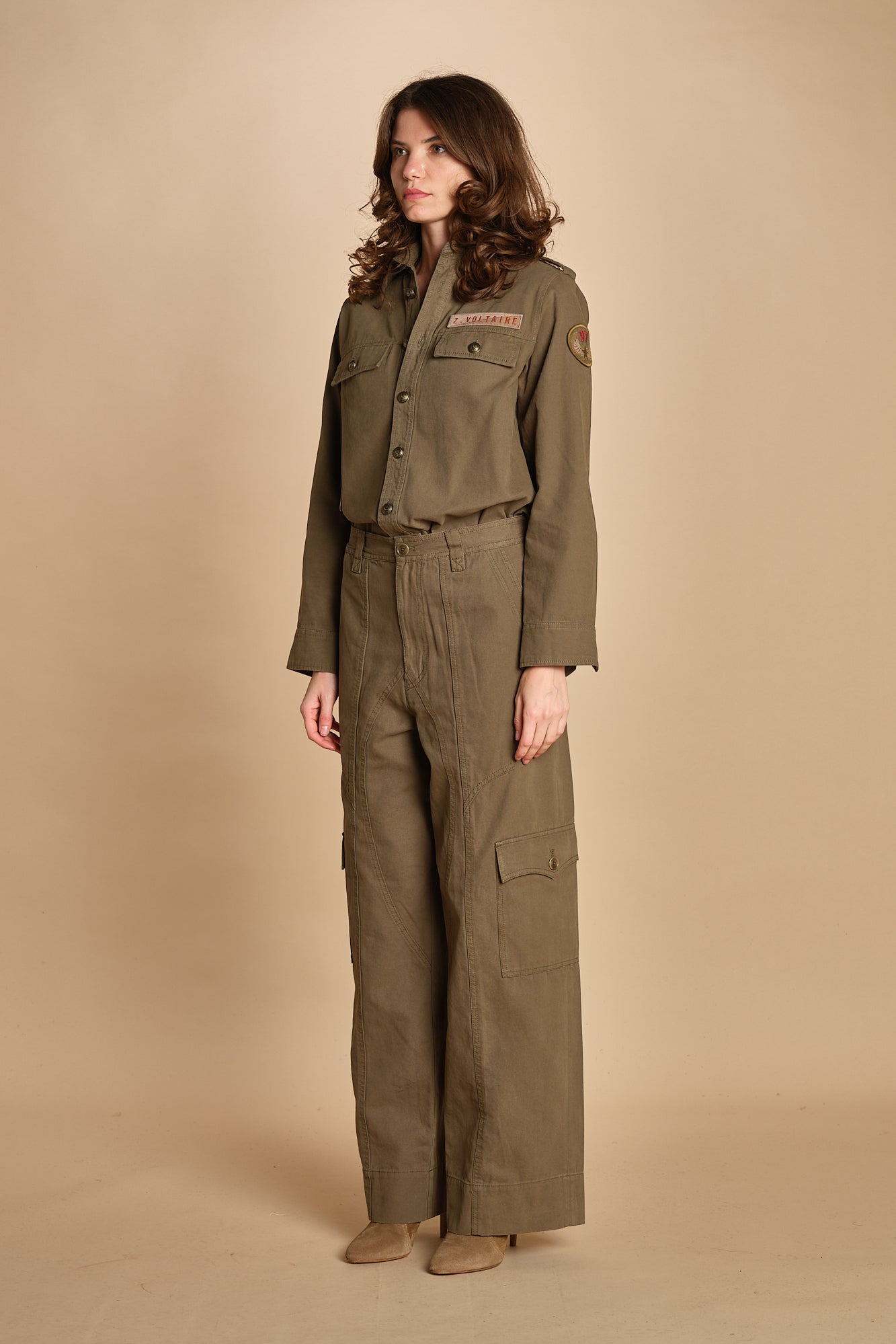 pantalone cargo. WWPA01857 LEAVES 308 zadig & voltaire 