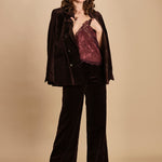 pantalone in velluto. WWPA01868 DARK CHOCOLATE 213 zadig & voltaire 