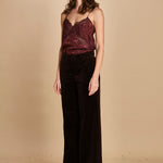 pantalone in velluto. WWPA01868 DARK CHOCOLATE 213 zadig & voltaire 