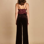 pantalone in velluto. WWPA01868 DARK CHOCOLATE 213 zadig & voltaire 