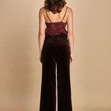 pantalone in velluto. WWPA01868 DARK CHOCOLATE 213 zadig & voltaire 