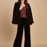 pantalone in velluto. WWPA01868 DARK CHOCOLATE 213 zadig & voltaire 