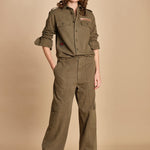 camicia militare. WWSH02247 LEAVES 308 zadig & voltaire 