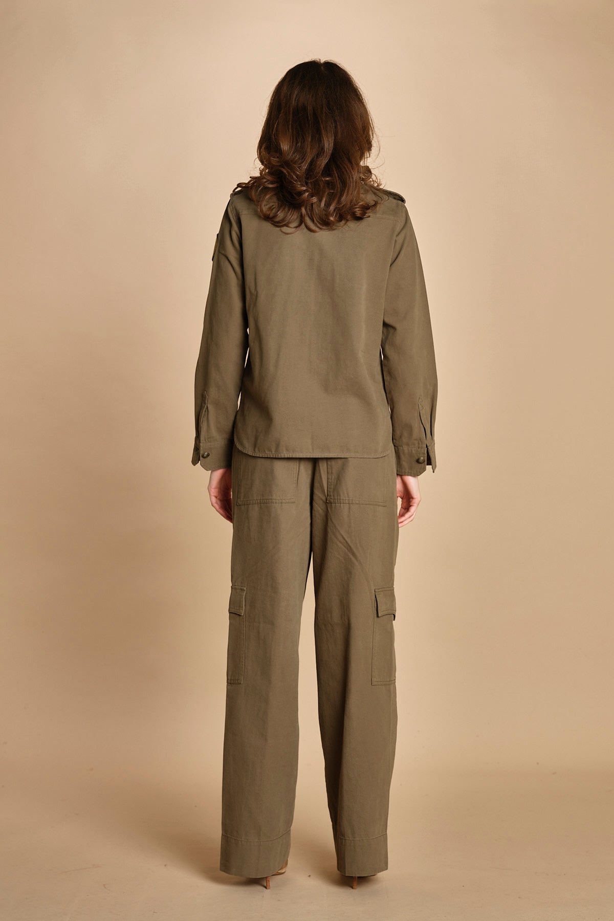 camicia militare. WWSH02247 LEAVES 308 zadig & voltaire 
