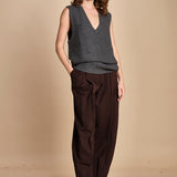 gilet over links MIL55 25024 GRIGIO SCURO milaura 