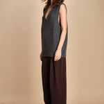 gilet over links MIL55 25024 GRIGIO SCURO milaura 