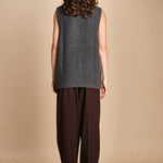 gilet over links MIL55 25024 GRIGIO SCURO milaura 