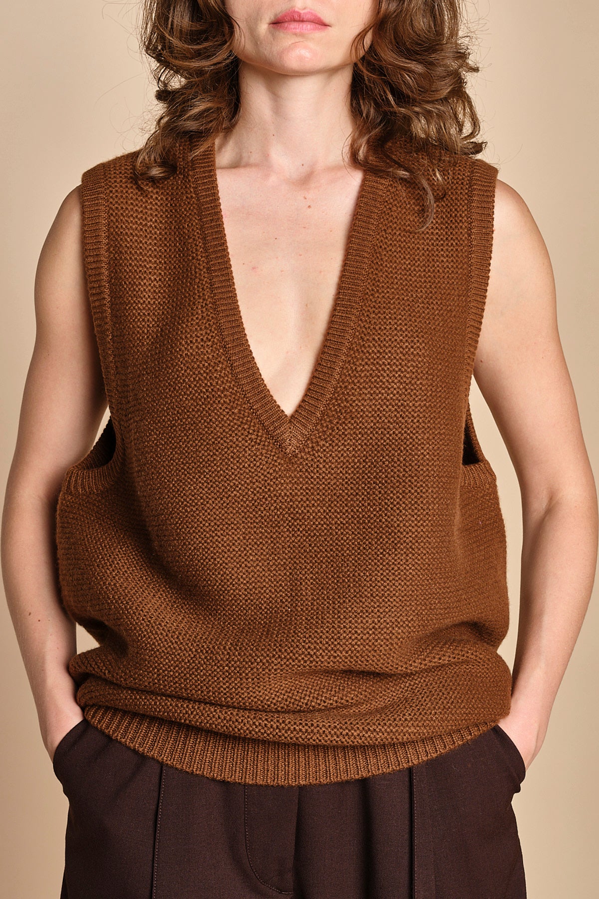 gilet over links MIL55 25383 SYRUP milaura 