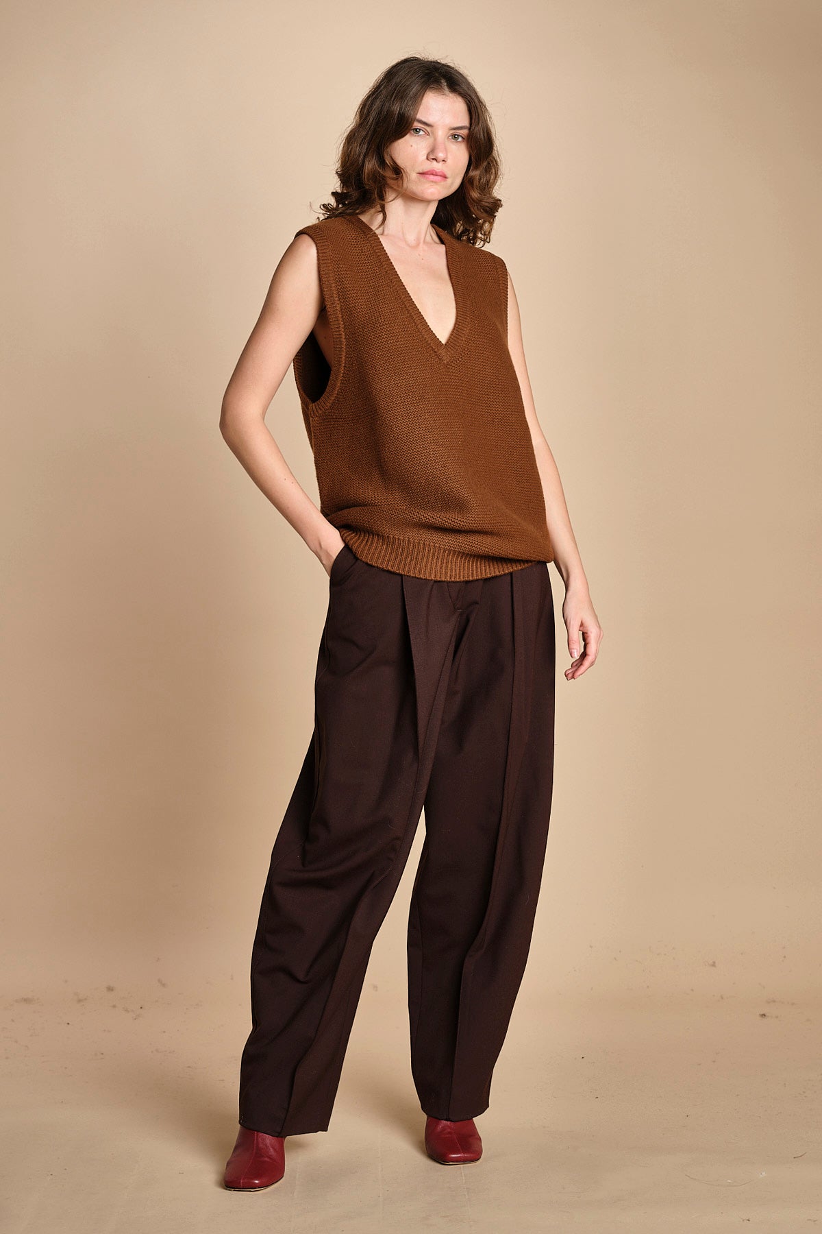 gilet over links MIL55 25383 SYRUP milaura 
