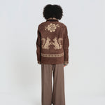 SQUI COAT montone con ricamo scoiattolo BZFW26CO01788 0130 baziszt 