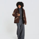 SQUI COAT montone con ricamo scoiattolo BZFW26CO01788 0130 baziszt 
