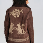 SQUI COAT montone con ricamo scoiattolo BZFW26CO01788 0130 baziszt 