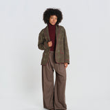 LATIER giacca quadri con ricamo BZFW26JA07012 0481 baziszt 