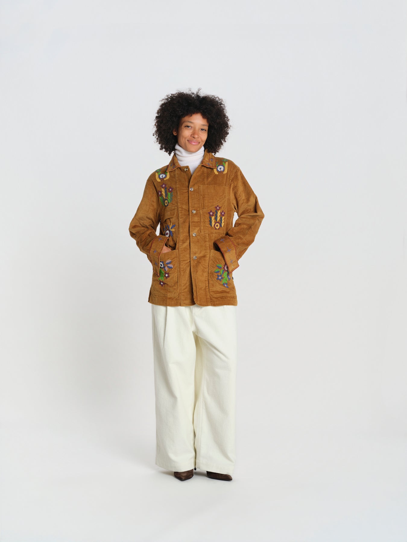 ESTATE OVERSHIRT giacca velluto ricamata BZFW26OS01789 0036 baziszt 