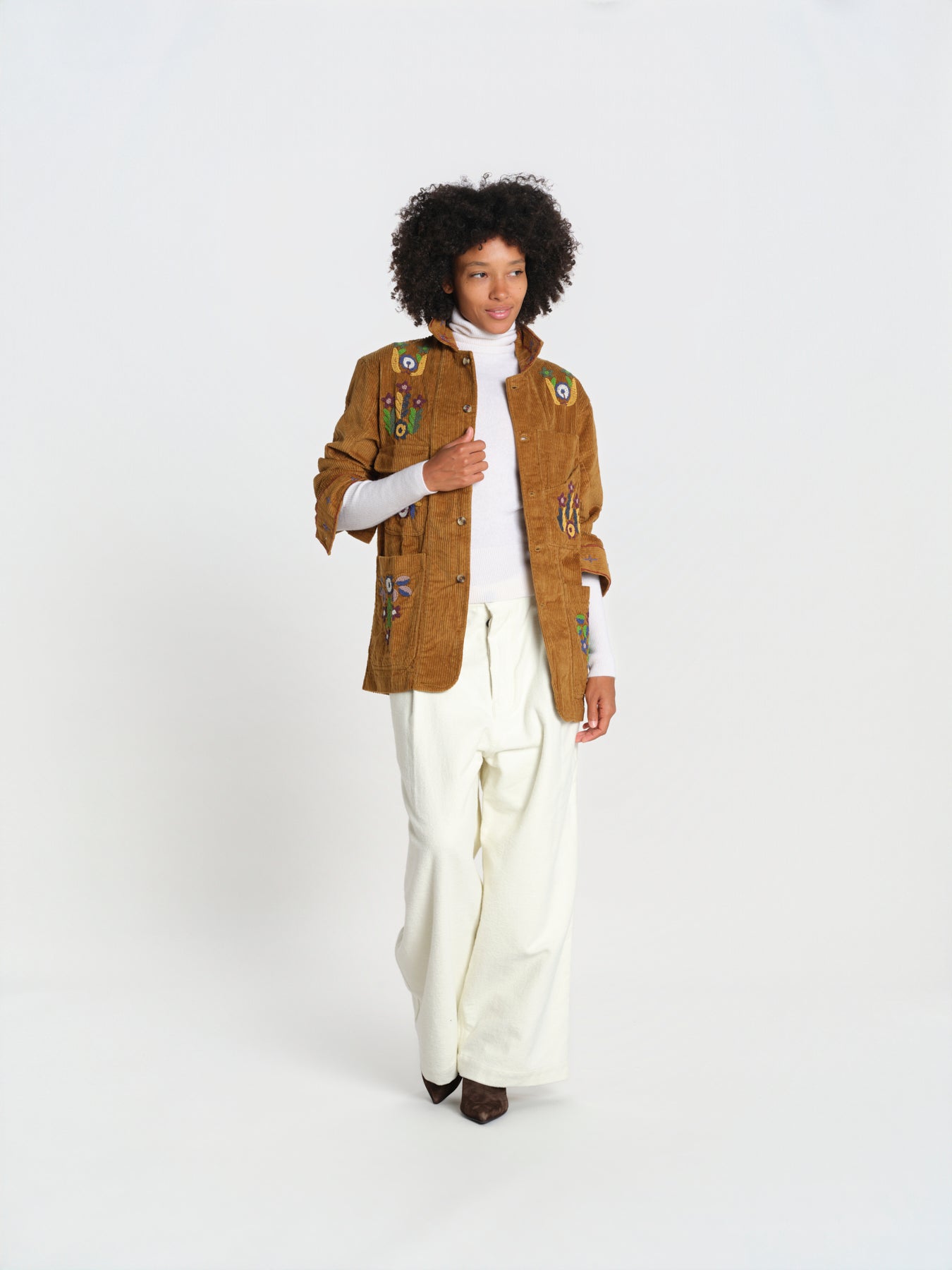 ESTATE OVERSHIRT giacca velluto ricamata BZFW26OS01789 0036 baziszt 
