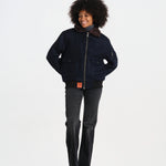 DOUGLASS bomber panno collo pelo BMDOUGLAF6 NAVY bombers original 