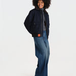 DOUGLASS bomber panno collo pelo BMDOUGLAF6 NAVY bombers original 