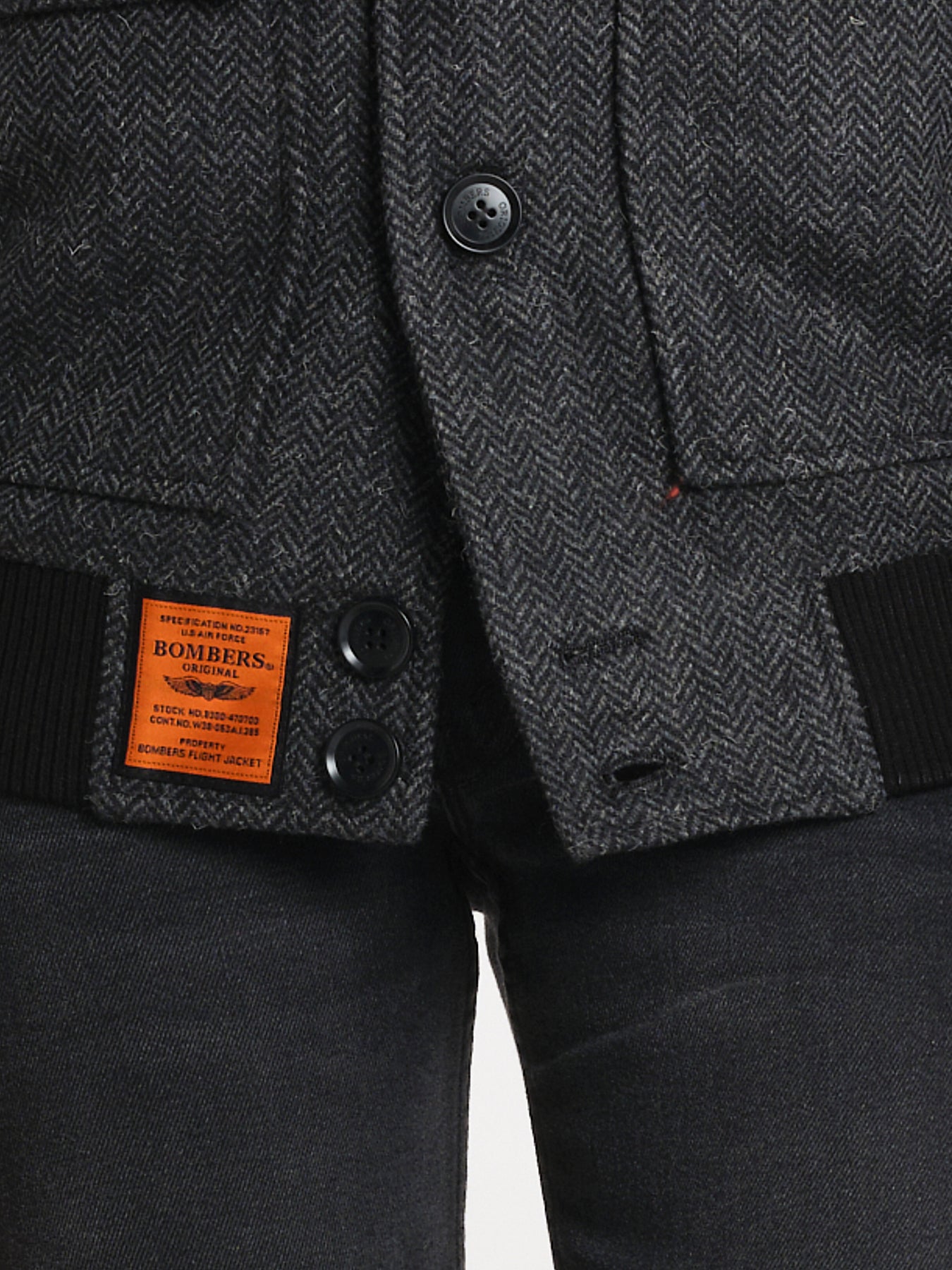 MILLFORT bomber tessuto spinato uomo BMMILLFOF6 BLACK bombers original 