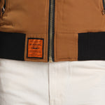 BARCELONE LADIES bomber slim collo pelo BWBARECELF6 CAMEL bombers original 