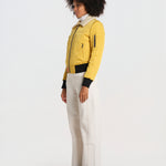 BARCELONE LADIES bomber slim collo pelo BWBARECELF6 YELLOW bombers original 