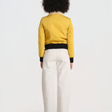 BARCELONE LADIES bomber slim collo pelo BWBARECELF6 YELLOW bombers original 