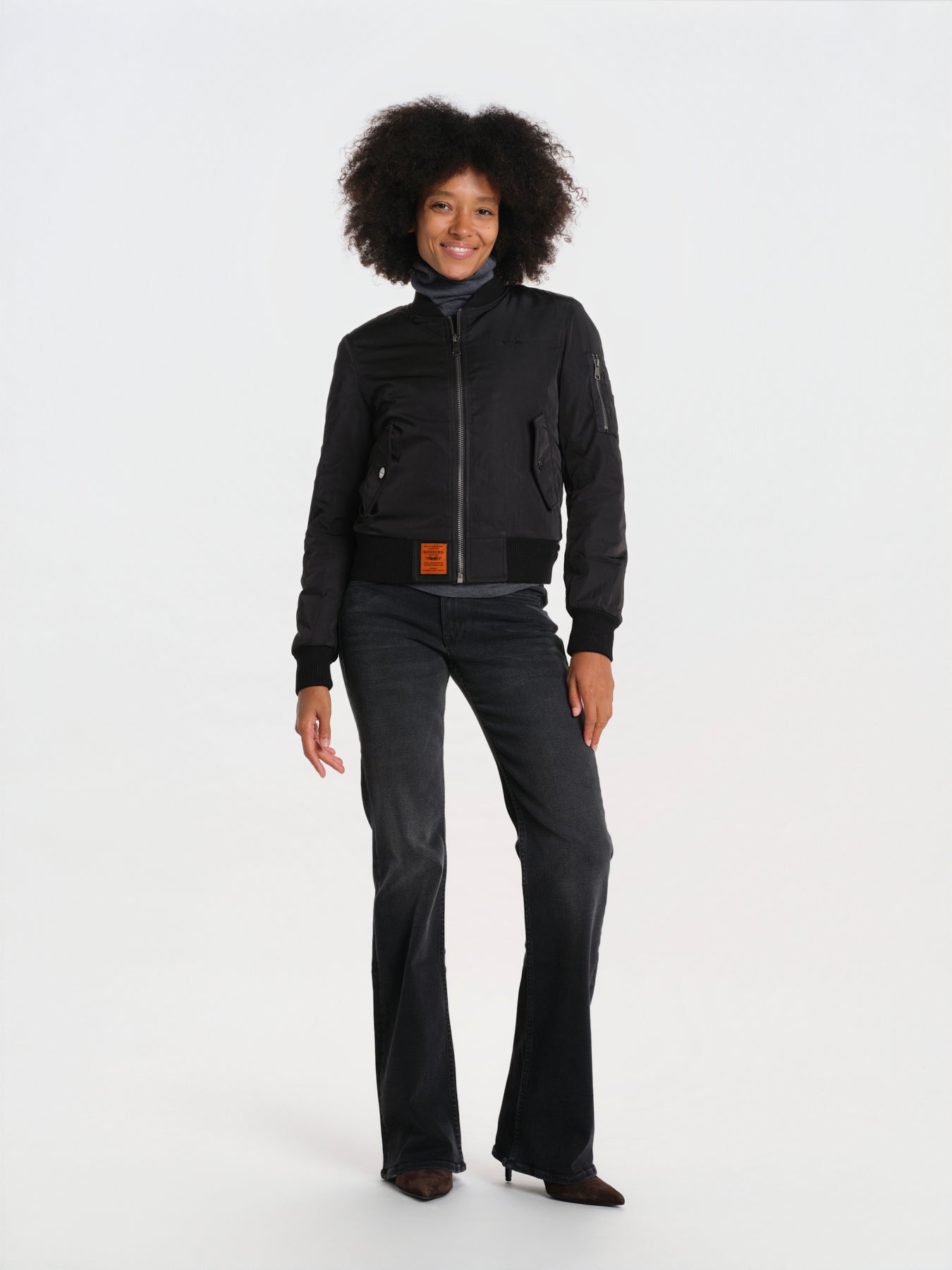 ORIGINAL LADIES bomber original donna BWORIGINF6 BLACK bombers original 