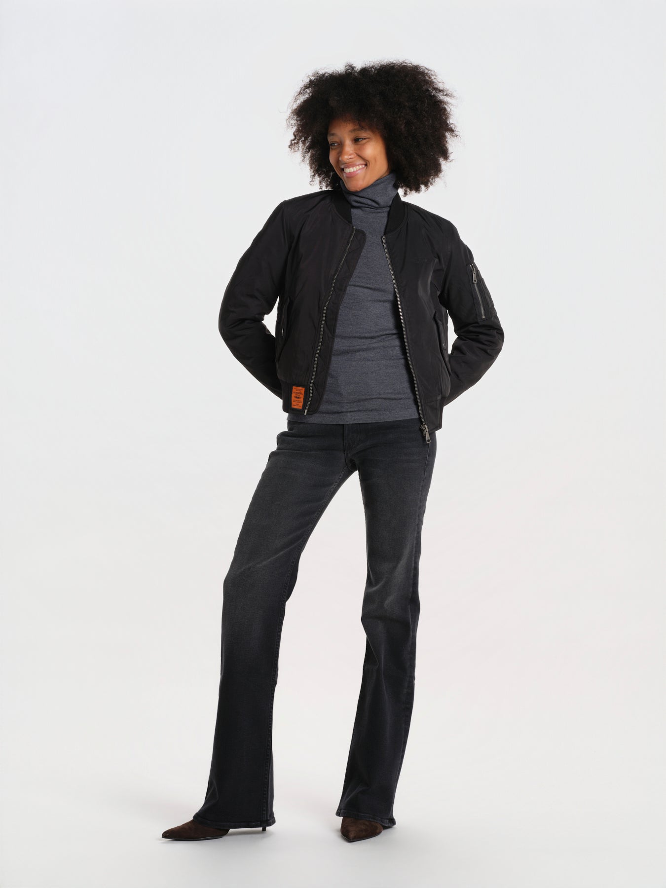 ORIGINAL LADIES bomber original donna BWORIGINF6 BLACK bombers original 