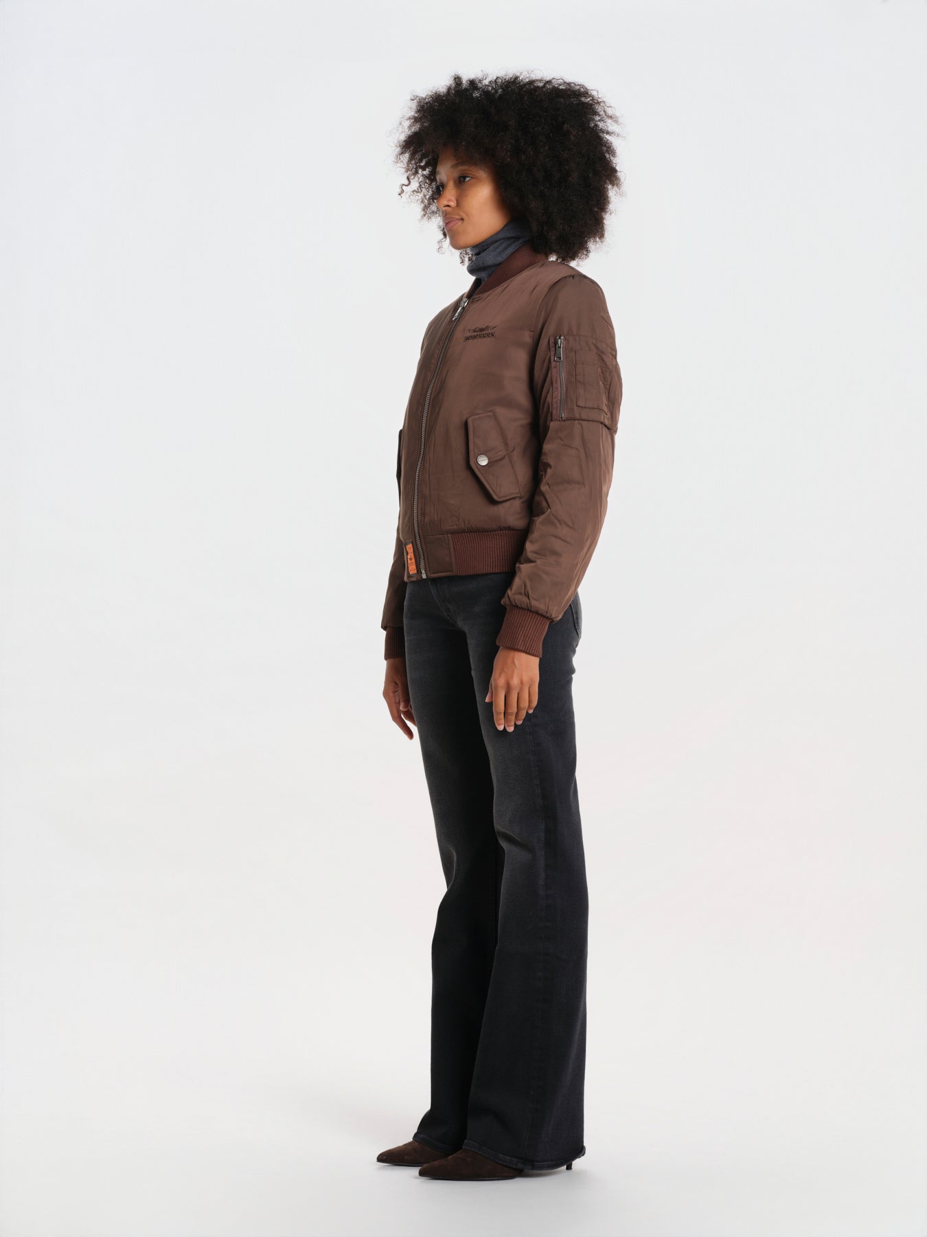 ORIGINAL LADIES bomber original donna BWORIGINF6 BROWN bombers original 