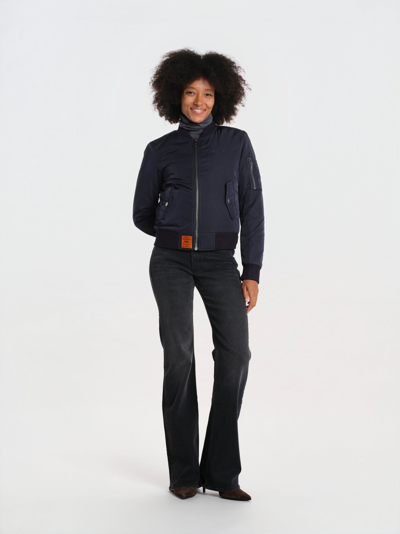 ORIGINAL LADIES bomber original donna BWORIGINF6 NAVY bombers original 