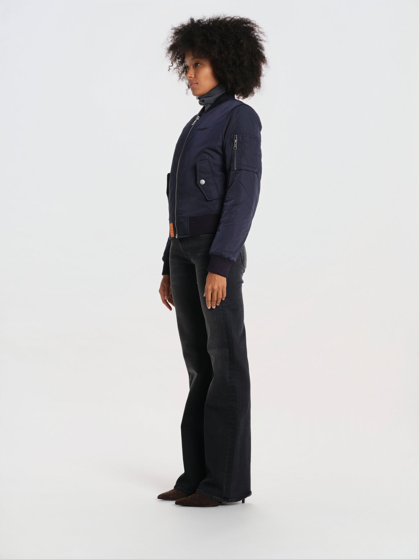 ORIGINAL LADIES bomber original donna BWORIGINF6 NAVY bombers original 